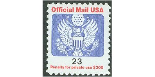 #O148 23¢ Official Mail