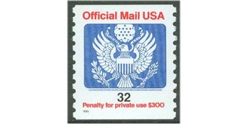 #O153 32¢ Official Mail, Coil