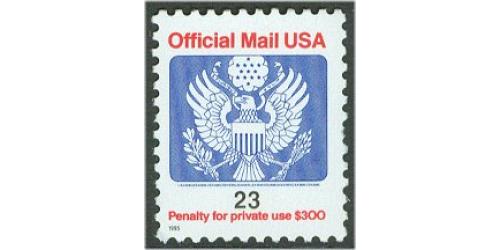 #O156 23(¢) Official Mail (No ¢ sign)