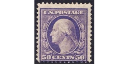 #341 50¢ Washington, Violet, HR