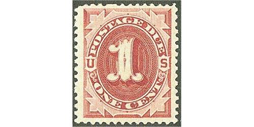 # 1¢ J22 Postage Due,  Dark Claret, 2023 Scott $30.00