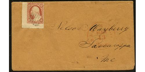 #10 3¢ Washington Lower Left Corner Example - 91L3