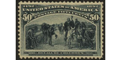 #240 50¢ Recall of Columbus, F-VF (Maybe LH)