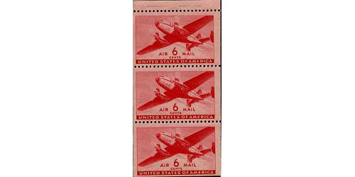 #C25a Transport Plane, Booklet Pane of 3, NH
