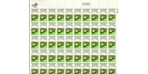 #1542 First Kentucky Settlement - Fort Harrod, Sheet of 50 Stamp