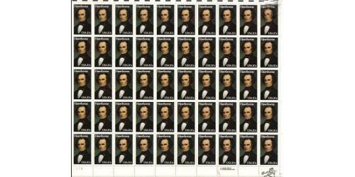 #2047 Nathaniel Hawthorne, Literary Arts, Sheet of 50 Stamps
