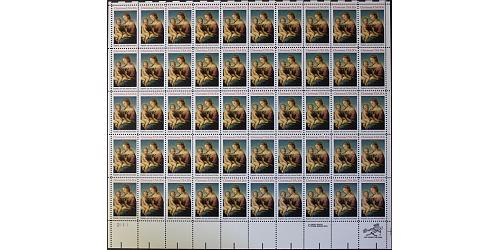 #2063 Christmas - Madonna, Sheet of 50 Stamps