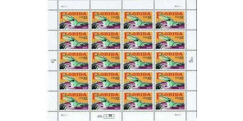 #2950 Florida Statehood, Sheet of 20 Stamps