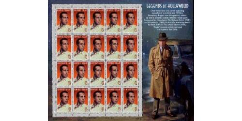 #3152 Humphrey Bogart, Legends of Hollywood Souvenir Sheet 20