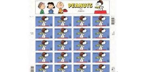 #3507 Peanuts - Snoopy, Pane of 20