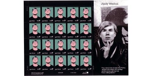 #3652 Andy Warhol, Souvenir Sheet of 20