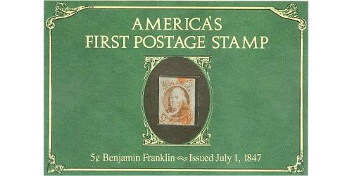 # 1 Benjamin Franklin, 5¢ Brown, Americas First Postage Stamp