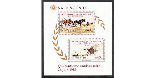 #137 40th Anniversary, Souvenir Sheet (Geneva)