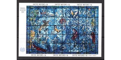 #179 Chagall Window, Souvenir Sheet of Six
