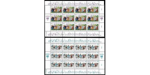 #074-75 United Nations 1987, Two miniature Sheets