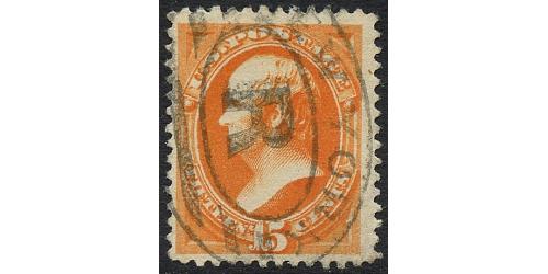 #189 15¢ Daniel Webster, Red Orange