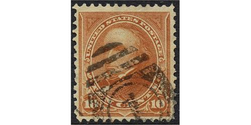 #283a 10¢ Webster, Orange Brown