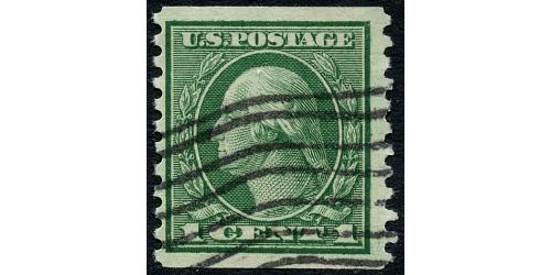 #452 1¢ Washington, Green