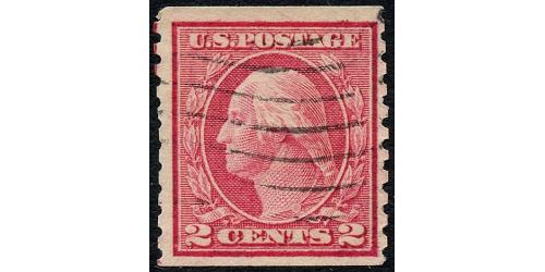 #453 2¢ Washington, Carmine Rose, Type I