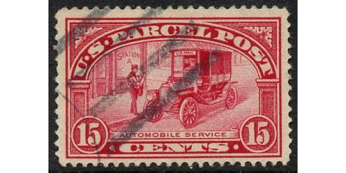 # Q7 15¢ Automobile, Carmine Rose
