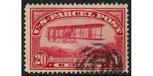 # Q8 20¢ Airplane, Carmine Rose