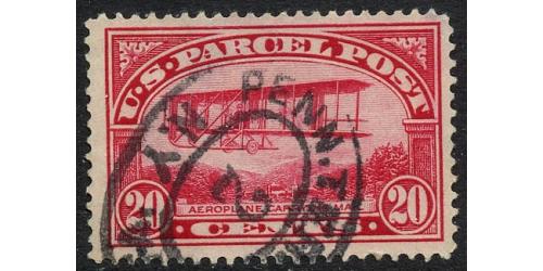 # Q8 20¢ Airplane, Carmine Rose