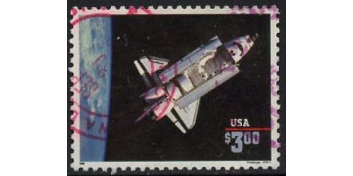 #2544 Priority Mail, $3.00 Challenger (USED)