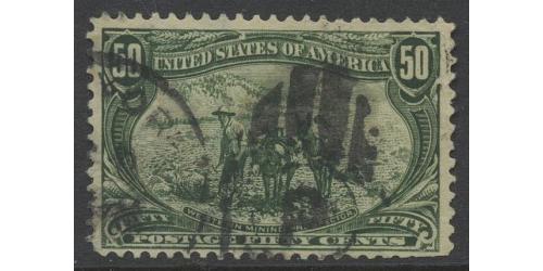 #291 50¢ Mining Prospector, Sage Green