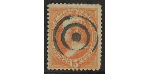 #189 15¢ Daniel Webster, Red Orange