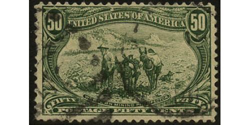 #291 50¢ Mining Prospector, Sage Green