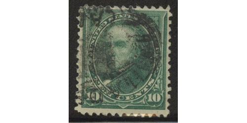 #258 10¢ Webster, Dark Green