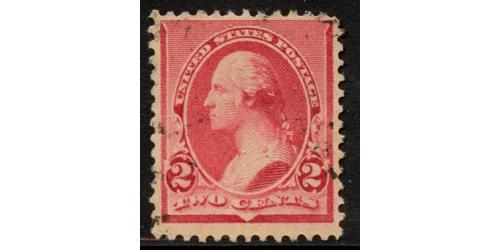 #220 2¢ Washington, Carmine