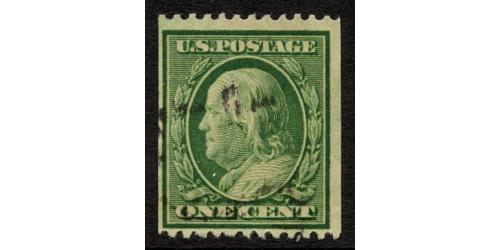 #348 1¢ Franklin, Green