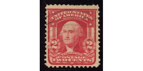 #319 2¢ Washington Carmine