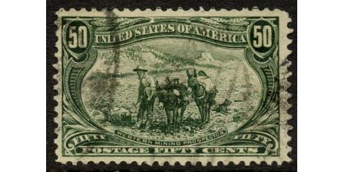#291 50¢ Mining Prospector, Sage Green