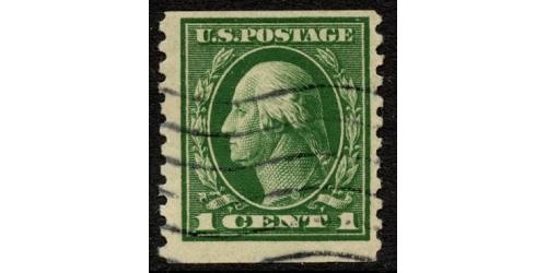 #443 1¢ Washington, Green