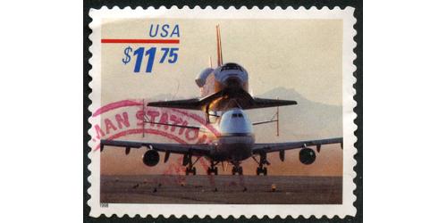 #3262 $11.75 Express Mail, Piggyback Shuttle (Used)