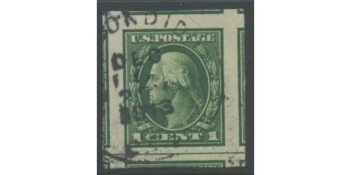#408 1¢ Washington, Green Jumbo Stamp