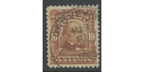 #307 10¢ Pale Red Brown, Daniel Webster