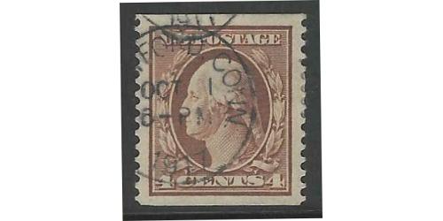 #354 4¢ Washington, Orange Brown, Reperfed?