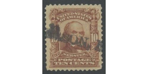 #307 10¢ Pale Red Brown, Webster