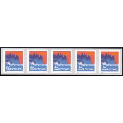 #3874 Sea Coast Coil, Black "2003" Self-adhesive PNC 5, #P2222