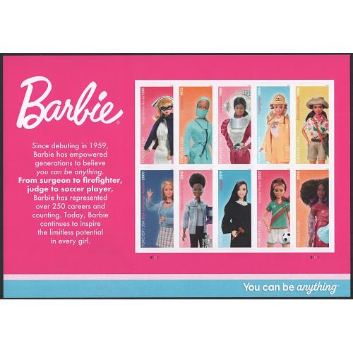 #6115 Barbie, Sheet of Ten Stamps