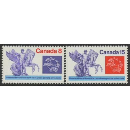 #648-49 Universal Postal Union Centenary, NH