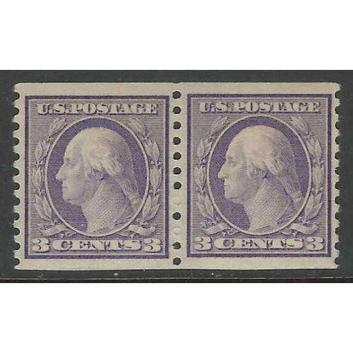 #493 3¢ Washington Violet, Very Fine, Never Hinged