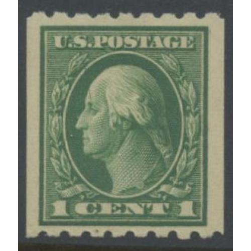 #410 1¢ Washington, Green, LH