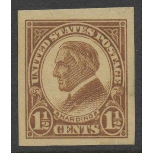 #576 Harding 1½¢ Yellow Brown, VF