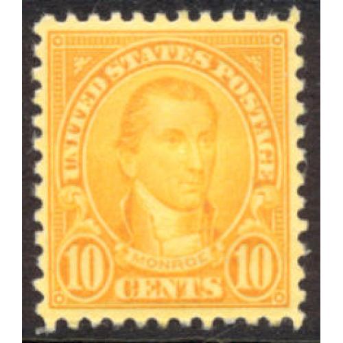 #642 10¢ Monroe, Orange