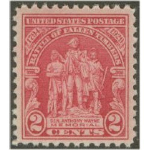 #680 2¢ Battle of Fallen Timbers, Carmine Rose