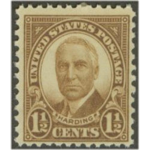 #684 1½¢ Harding, Brown